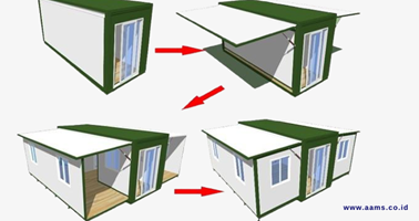 Expandable Modular House (Model Dapat Diperbesar)