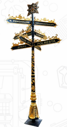 Tiang Rambu Penunjuk Arah/Jalan